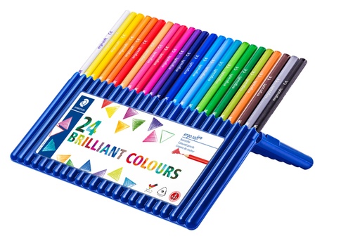 [640422] Crayons de couleur Staedtler Ergosoft triangulaire assorti 24pcs