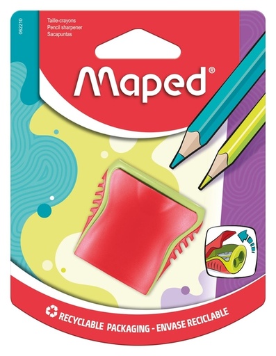 [340212] Taille-crayon Maped Boogy 2 trous assorti
