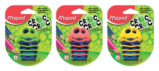 [340213] Taille-crayon Maped Croc Croc Bug 2 trous assorti