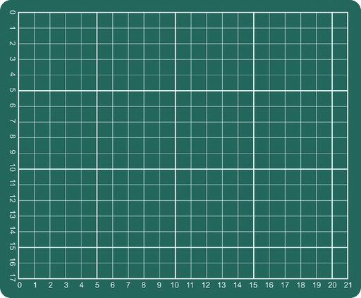 [722275] Tapis de coupe A5 230x190mm vert