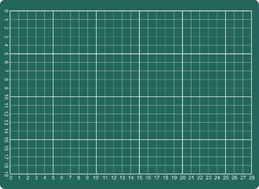 [722276] Tapis de coupe A4 300x220mm vert
