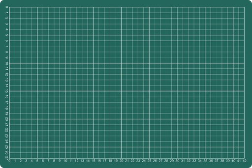 [722277] Tapis de coupe A3 450x300mm vert