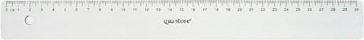 [343032] Règle Quantore 30cm plastique transparent