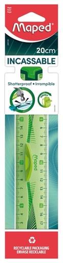 [343024] Liniaal Maped Flex met grip 20cm assorti