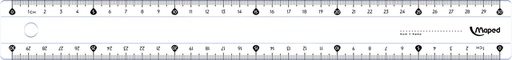 [343014] Règle Maped Classic 30cm présentoir 25 pièces