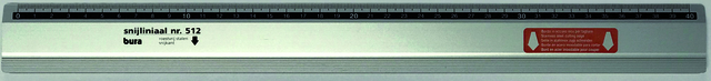 Liniaal Bura 512 400mm aluminium