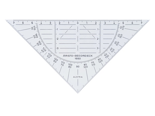 [736300] Équerre géométrique Aristo 1550 160mm flexible transparent