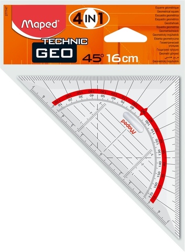 [736027] Geodriehoek Maped Geometric 16cm