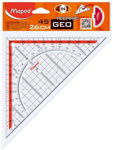 [736028] Geodriehoek Maped Technic 26cm