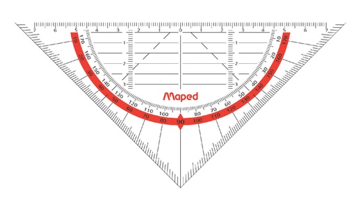 [736317] Equerre géométrique Maped Geo-Flex 16cm transparent