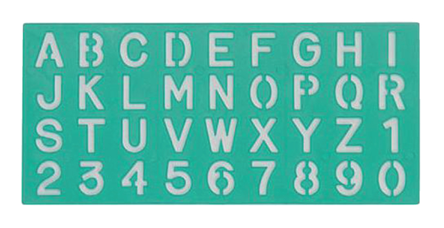 Trace-lettres Linex 30mm majuscules, minuscules et chiffres