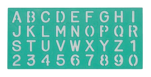 [731212] Trace-lettres Linex 30mm majuscules, minuscules et chiffres