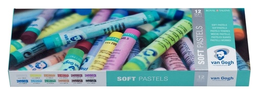 [142375] Pastel tendre Talens Van Gogh assorti boîte 12 couleurs