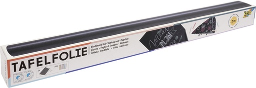 [580030] Krijtbord folie Folia 45x200cm inclusief 10 krijtjes zelfklevend verwijderbaar