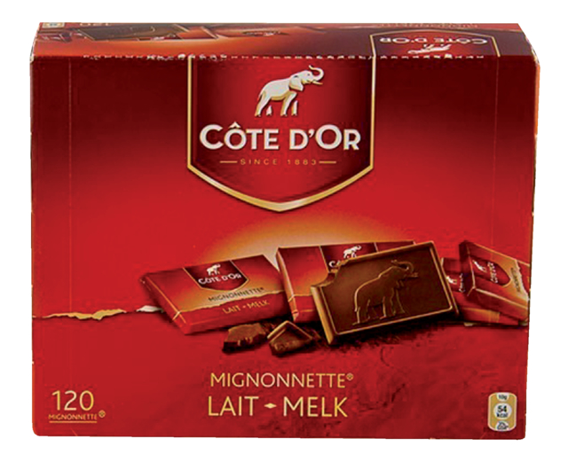 Chocolade Cote d''Or 10gr mignonnette melk 120 stuks