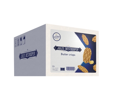 [891104] Koekjes Jules Destrooper natuurboterwafels doos 150 stuks
