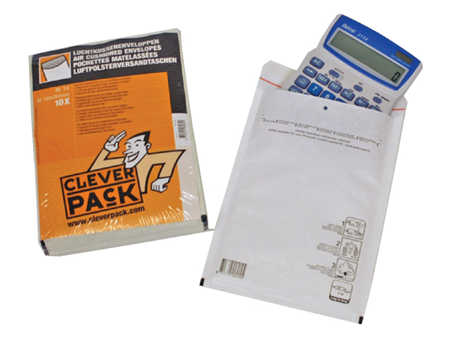Envelop CleverPack luchtkussen nr13 170x225mm wit pak à 10 stuks