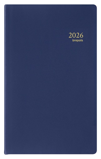 [900154] Agenda 2026 Brepols Breplan Seta 7 jours/1 page assorti noir bordeaux bleu