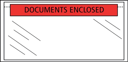 [080141] Enveloppe note d’expédition Quantore autocollante imprimé 225x122mm 1000 pièces