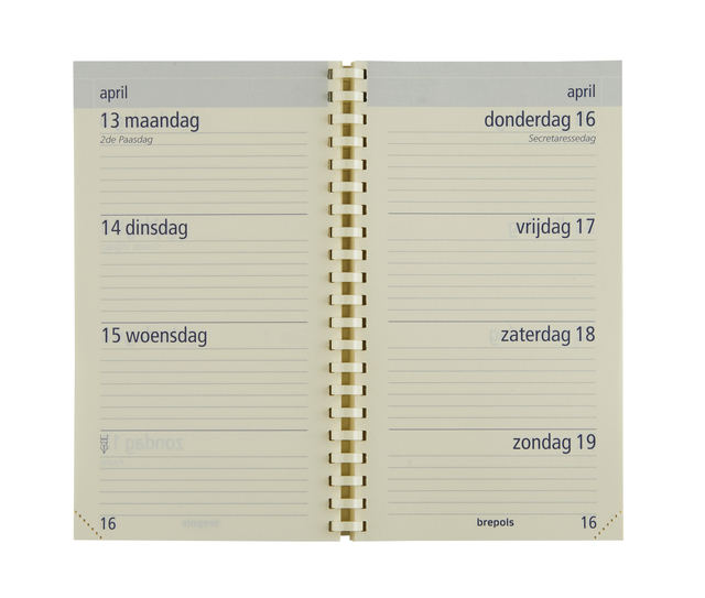 Recharge agenda 2027 Brepols Optivision Pocket 7 jours/2 pages