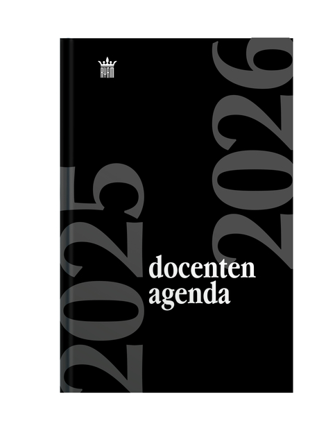 Agenda 2025-2026 Ryam Docenten 7 jours/2 pages noir (NL)