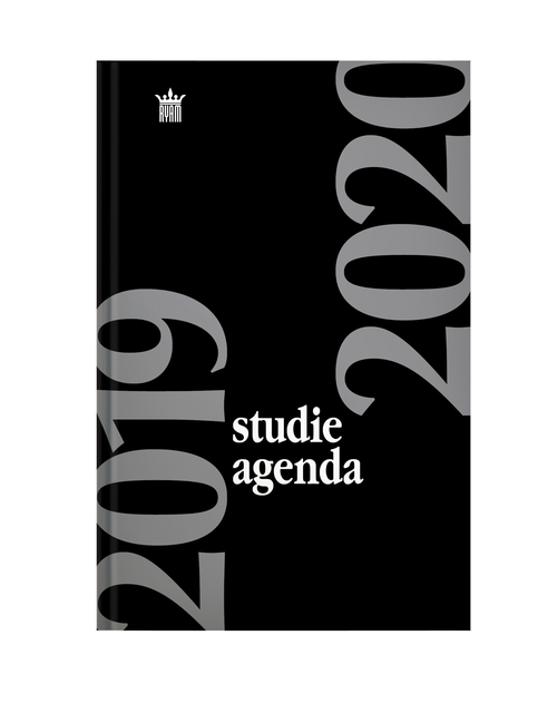 Agenda 2024-2025 Ryam Studie 7 jours/2 pages noir (NL)