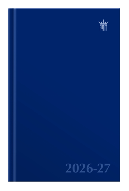 Agenda scolaire 2026-2027 Ryam Studie Uni 7 jours/2 pages bleu foncé (NL)