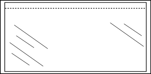 [180995] Enveloppe note d’expédition CleverPack autocollant uni 230x110mm 100 piècess
