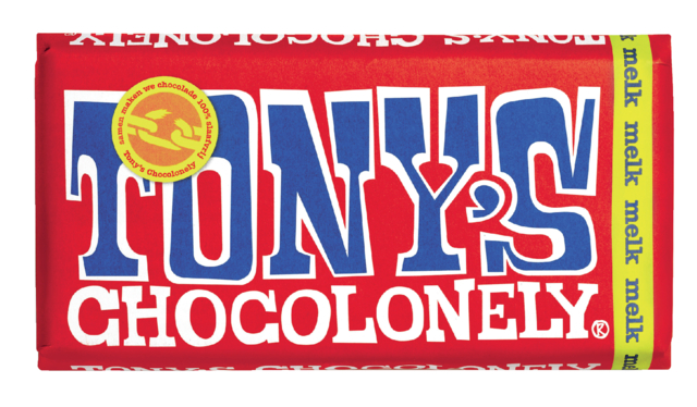 Chocolade Tony''s Chocolonely melk reep 180gr