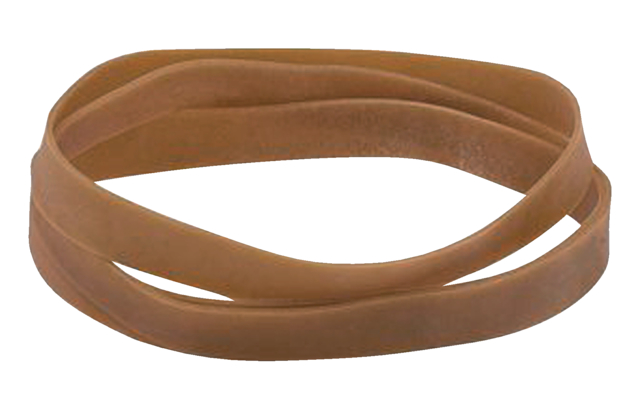 Elastique Standard 87 Rubber Bands 120x10mm 100g brun 32 pièces