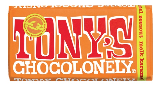 [891878] Chocolat Tony's Chocolonely lait caramel au sel marin tablette 180g