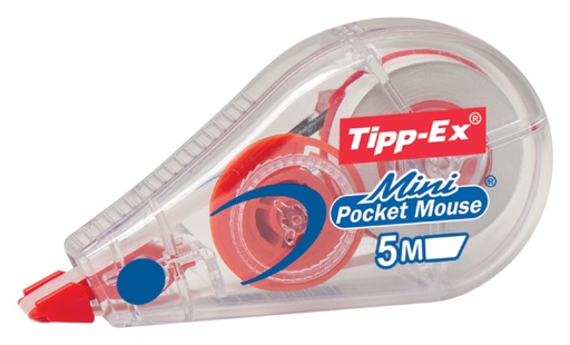 [965468] Correctieroller Tipp-ex mini pocket mouse 5mmx6m display à 30 +10 stuks gratis