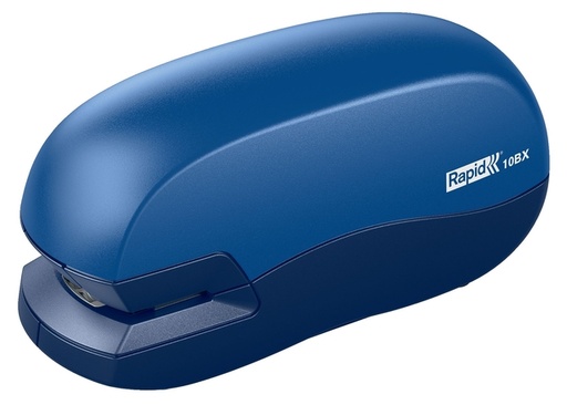 [303013] Agrafeuse électrique Rapid 10BX 10 feuilles bleu/blanc