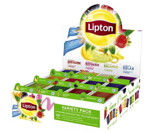 [899987] Thé Lipton coffret assorti 12x 15 pièces