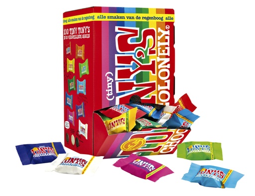 [891886] Chocolade Tony's Chocolonely tiny mix doos 100 st