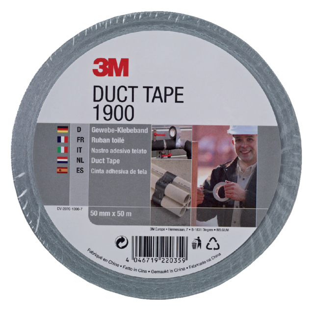 Ruban adhésif 3M 1900 Duct Tape 50mmx50m argent