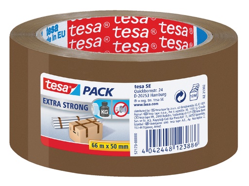 [800234] Ruban adhésif tesapack® Extra Strong 66mx50mm PVC brun