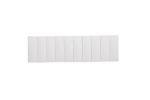 [921436] Aimant MAUL Solid 54x19x9mm 1kg blanc 10 pièces