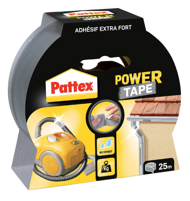Ruban adhésif Pattex Power Tape 50mmx25m gris