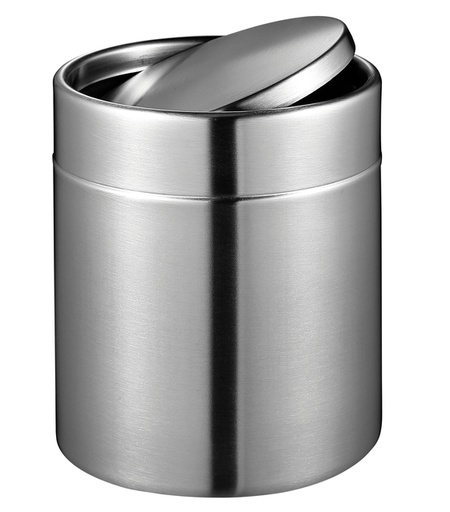 [892212] Afvalbak EKO Fandy tafelmodel met swingdeksel 1,5 liter rvs