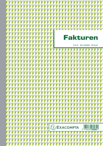 [010406] Kasboek Exacompta Manifold facturen dupli 50vel NL