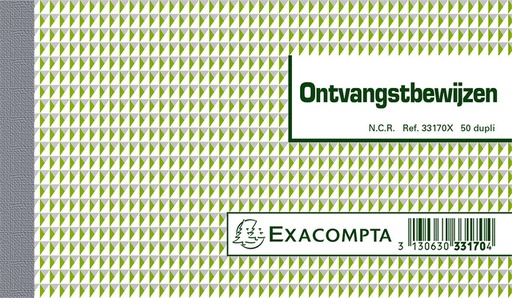 [010408] Kasboek Exacompta Manifold ontvangstbewijs dupli 50vel NL