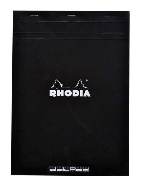 Bloc Rhodia A4 Dots 80 feuilles 90g noir