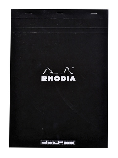 [010416] Bloc Rhodia A4 Dots 80 feuilles 90g noir