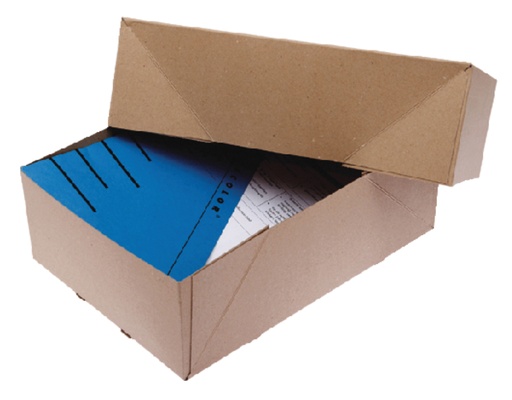 [820297] Paraatdoos CleverPack A4 307x220x108mm voor 1000 vel bruin pak à 10st