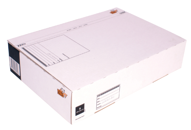 Postpakketbox 5 CleverPack 430x300x90mm wit 25stuks