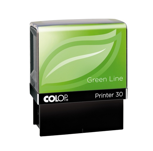 [350851] Cachet à Formules Colop Printer 30 Green Line personnalisable vert