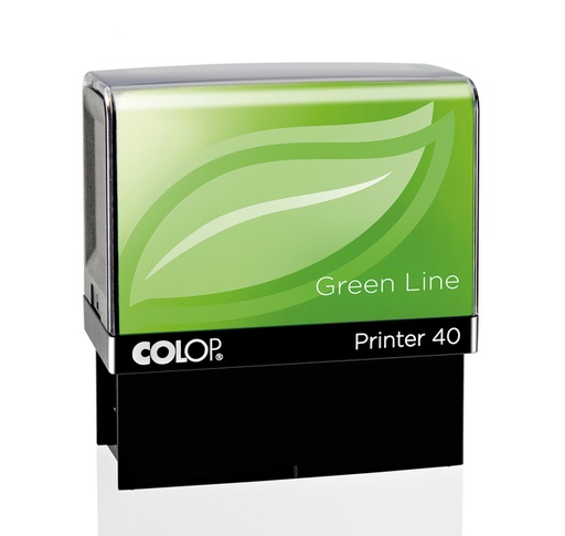 [350852] Cachet à Formules Colop Printer 40 Green Line personnalisable vert