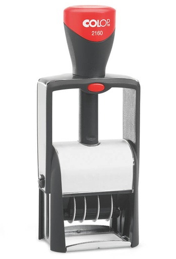[351003] Cachet à Formules Colop Heavy Duty 2160 Classic Line personnalisable rouge