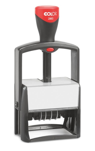 [351006] Woord-datumstempel Colop Heavy Duty 2860 Classic Line personaliseerbaar